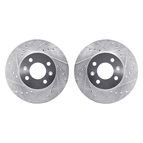 R1 Concepts® - Drilled and Slotted Front Brake Rotor Set