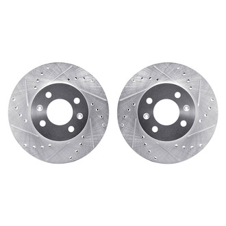 R1 Concepts® - Drilled and Slotted Front Brake Rotor Set