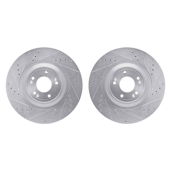 R1 Concepts® - Drilled and Slotted Front Brake Rotor Set