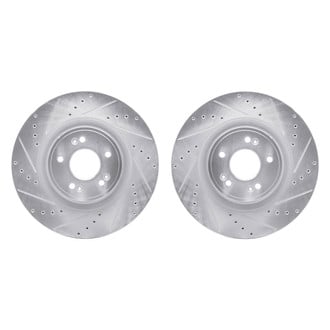 R1 Concepts® - Drilled and Slotted Front Brake Rotor Set