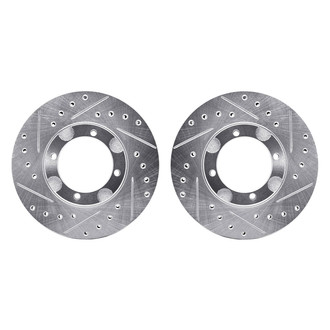 R1 Concepts® - Drilled and Slotted Front Brake Rotor Set