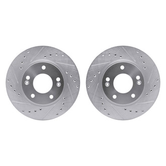 R1 Concepts® - Drilled and Slotted Front Brake Rotor Set