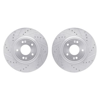 R1 Concepts® - Drilled and Slotted Front Brake Rotor Set