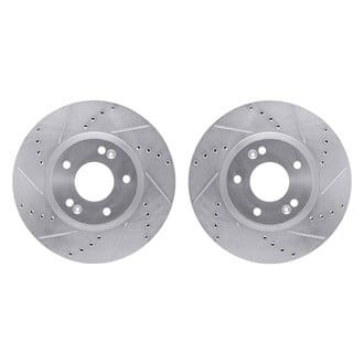 R1 Concepts® - Drilled and Slotted Front Brake Rotor Set