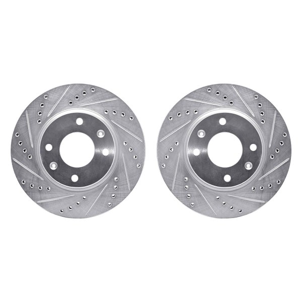 R1 Concepts® - Drilled and Slotted Front Brake Rotor Set