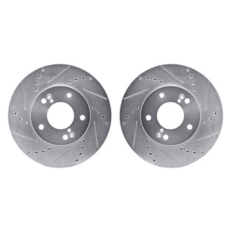 R1 Concepts® - Drilled and Slotted Front Brake Rotor Set