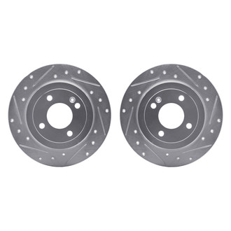 R1 Concepts® - Drilled and Slotted Rear Brake Rotor Set