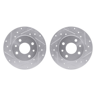 R1 Concepts® - Drilled and Slotted Rear Brake Rotor Set
