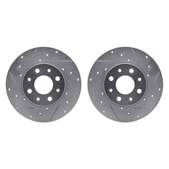 R1 Concepts® - Drilled and Slotted Rear Brake Rotor Set