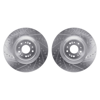 R1 Concepts® - Drilled and Slotted Front Brake Rotor Set