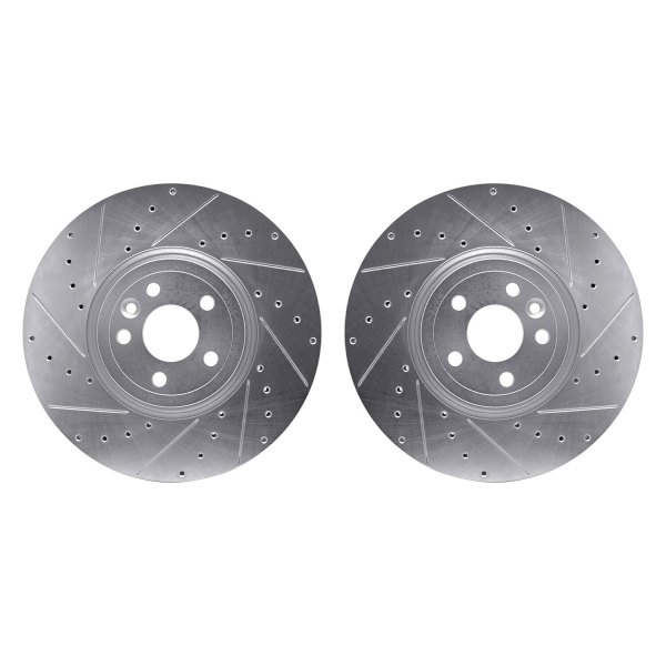 R1 Concepts® - Drilled and Slotted Front Brake Rotor Set