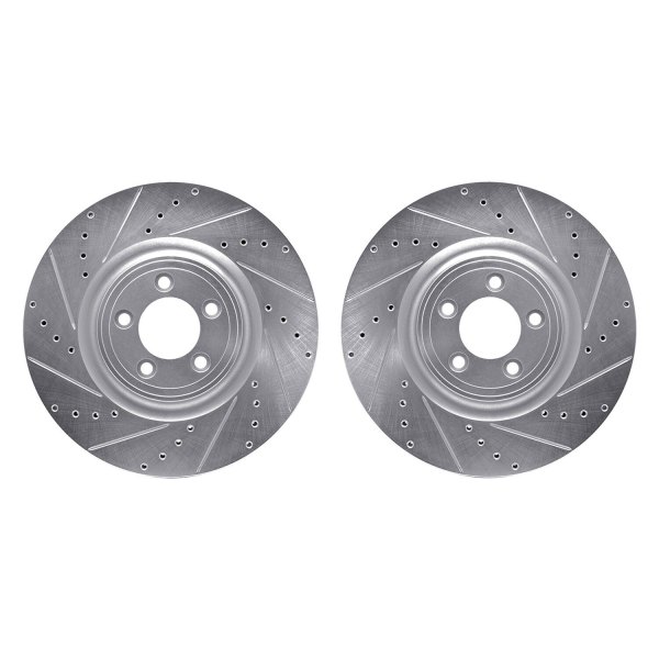 R1 Concepts® - Drilled and Slotted Front Brake Rotor Set