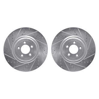 R1 Concepts® - Drilled and Slotted Front Brake Rotor Set