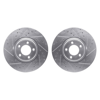 R1 Concepts® - Drilled and Slotted Front Brake Rotor Set
