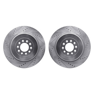 R1 Concepts® - Drilled and Slotted Front Brake Rotor Set