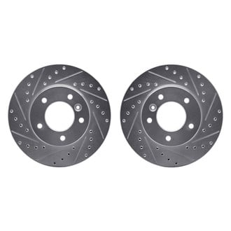 R1 Concepts® - Drilled and Slotted Front Brake Rotor Set