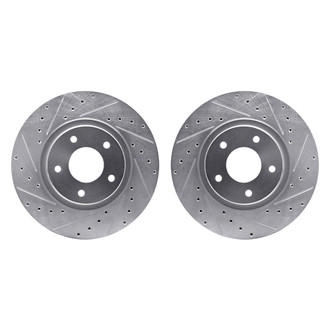 R1 Concepts® - Drilled and Slotted Front Brake Rotor Set