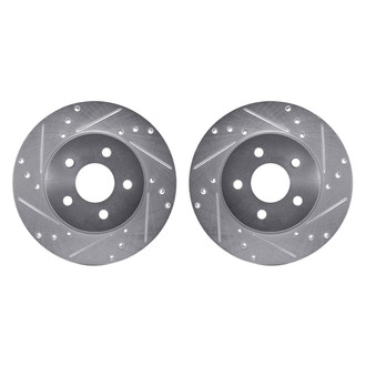 R1 Concepts® - Drilled and Slotted Rear Brake Rotor Set