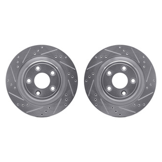 R1 Concepts® - Drilled and Slotted Rear Brake Rotor Set