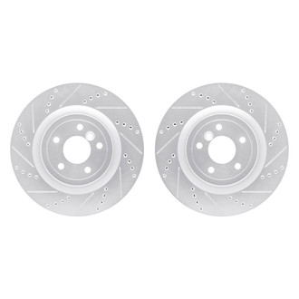 R1 Concepts® - Drilled and Slotted Rear Brake Rotor Set