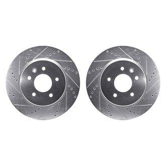R1 Concepts® - Drilled and Slotted Rear Brake Rotor Set