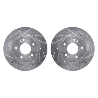 R1 Concepts® - Drilled and Slotted Front Brake Rotor Set