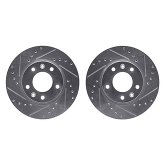 R1 Concepts® - Drilled and Slotted Front Brake Rotor Set