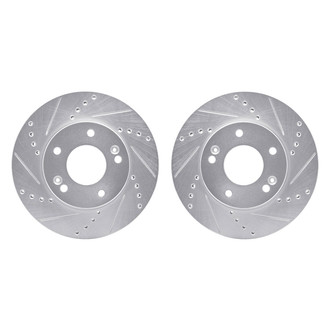 R1 Concepts® - Drilled and Slotted Front Brake Rotor Set