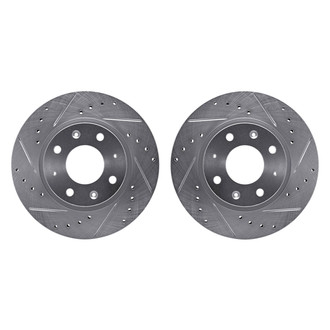 R1 Concepts® - Drilled and Slotted Front Brake Rotor Set