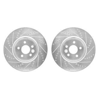 R1 Concepts® - Drilled and Slotted Front Brake Rotor Set