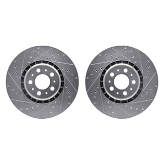 R1 Concepts® - Drilled and Slotted Front Brake Rotor Set