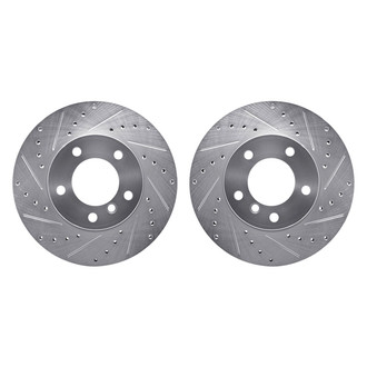 R1 Concepts® - Drilled and Slotted Front Brake Rotor Set