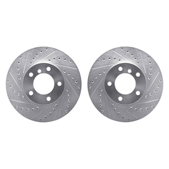 R1 Concepts® - Drilled and Slotted Front Brake Rotor Set