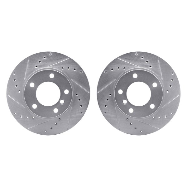 R1 Concepts® - Drilled and Slotted Front Brake Rotor Set