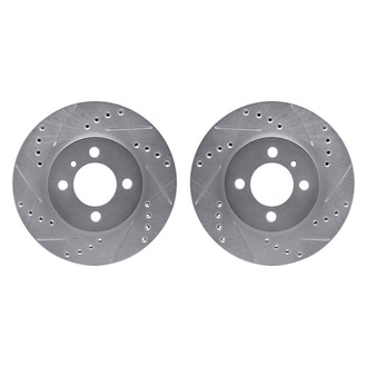 R1 Concepts® - Drilled and Slotted Front Brake Rotor Set