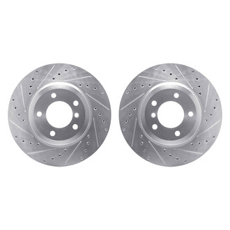 R1 Concepts® - Drilled and Slotted Front Brake Rotor Set