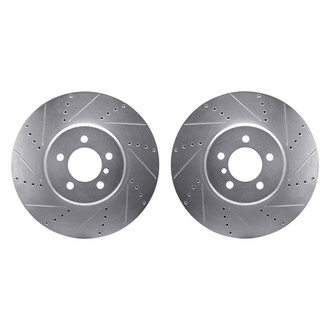 R1 Concepts® - Drilled and Slotted Front Brake Rotor Set