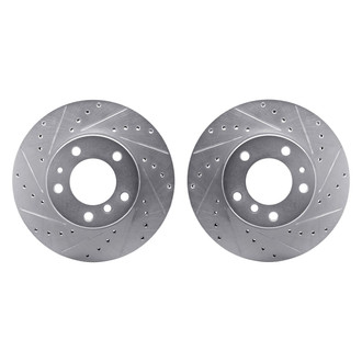 R1 Concepts® - Drilled and Slotted Front Brake Rotor Set