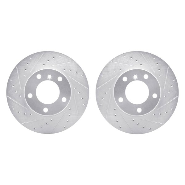 R1 Concepts® - Drilled and Slotted Front Brake Rotor Set