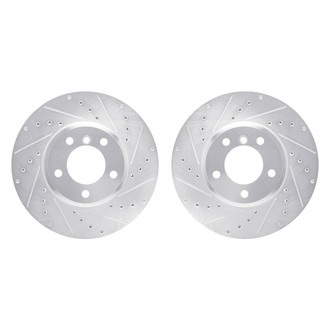 R1 Concepts® - Drilled and Slotted Front Brake Rotor Set