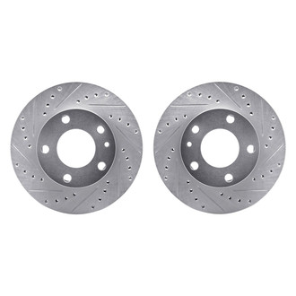 R1 Concepts® - Drilled and Slotted Front Brake Rotor Set