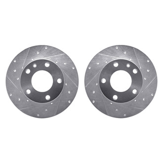 R1 Concepts® - Drilled and Slotted Front Brake Rotor Set