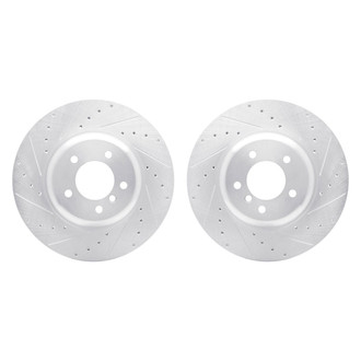 R1 Concepts® - Drilled and Slotted Front Brake Rotor Set