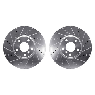 R1 Concepts® - Drilled and Slotted Front Brake Rotor Set