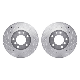 R1 Concepts® - Drilled and Slotted Front Brake Rotor Set
