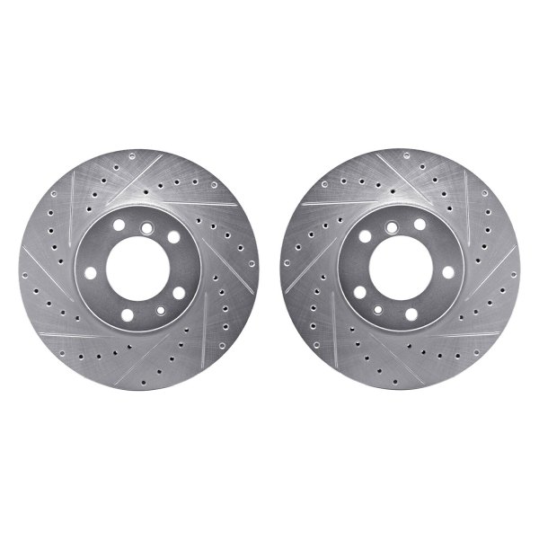 R1 Concepts® - Drilled and Slotted Front Brake Rotor Set