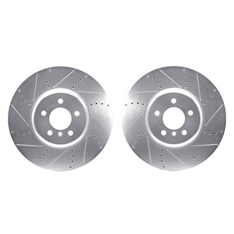 R1 Concepts® - Drilled and Slotted Front Brake Rotor Set