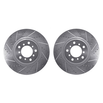 R1 Concepts® - Drilled and Slotted Front Brake Rotor Set