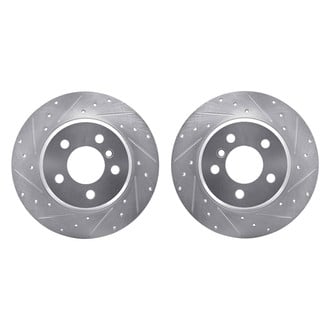 R1 Concepts® - Drilled and Slotted Front Brake Rotor Set