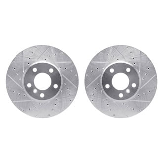 R1 Concepts® - Drilled and Slotted Front Brake Rotor Set